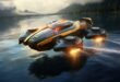futuristic representation water vehicle