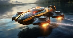 futuristic representation water vehicle